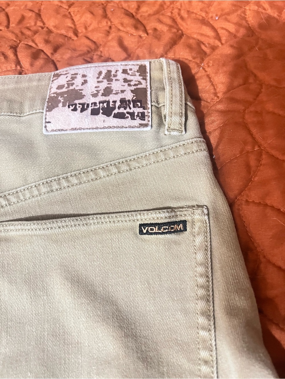 Volcom Men’s dark Khaki Jeans - used